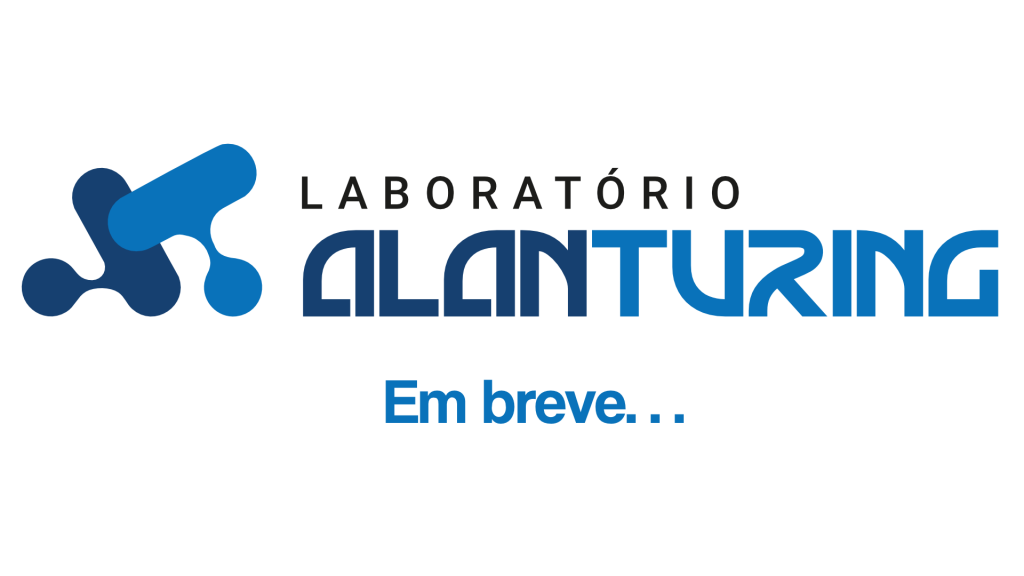Logo do Laboratório Alan Turing com subtítulo em breve